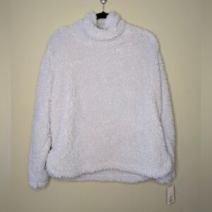 Stars Above Soft White Turtleneck Sweater